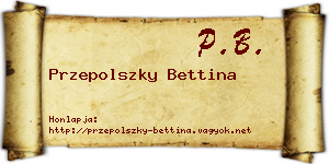 Przepolszky Bettina névjegykártya